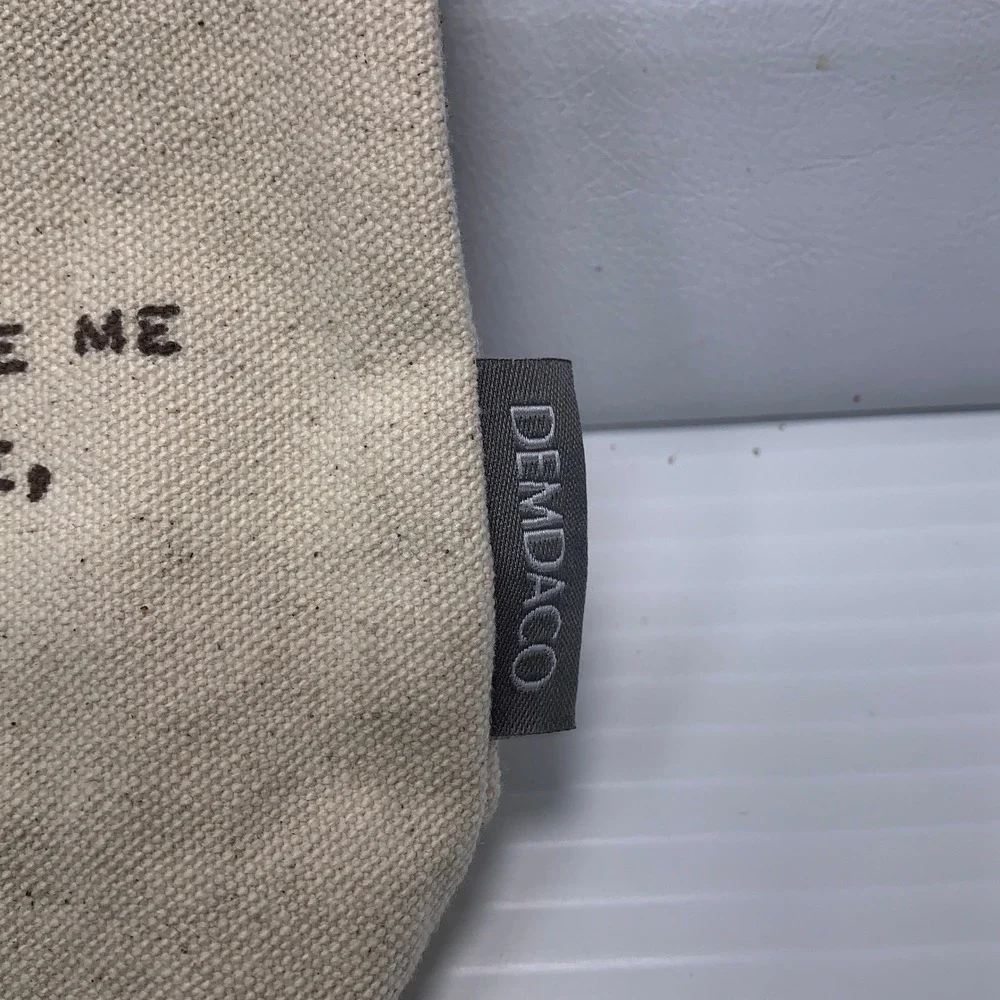 DEMDACO Unisex OS Beige Dear You My Love Canvas Zip Pouch NWT